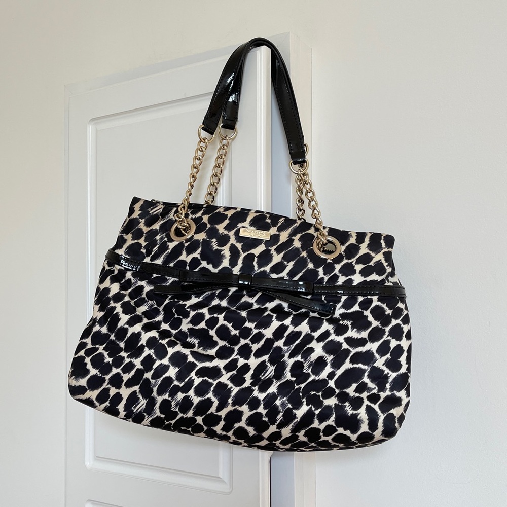 Kate Spade Animal Print Nylon Shoulder Bag